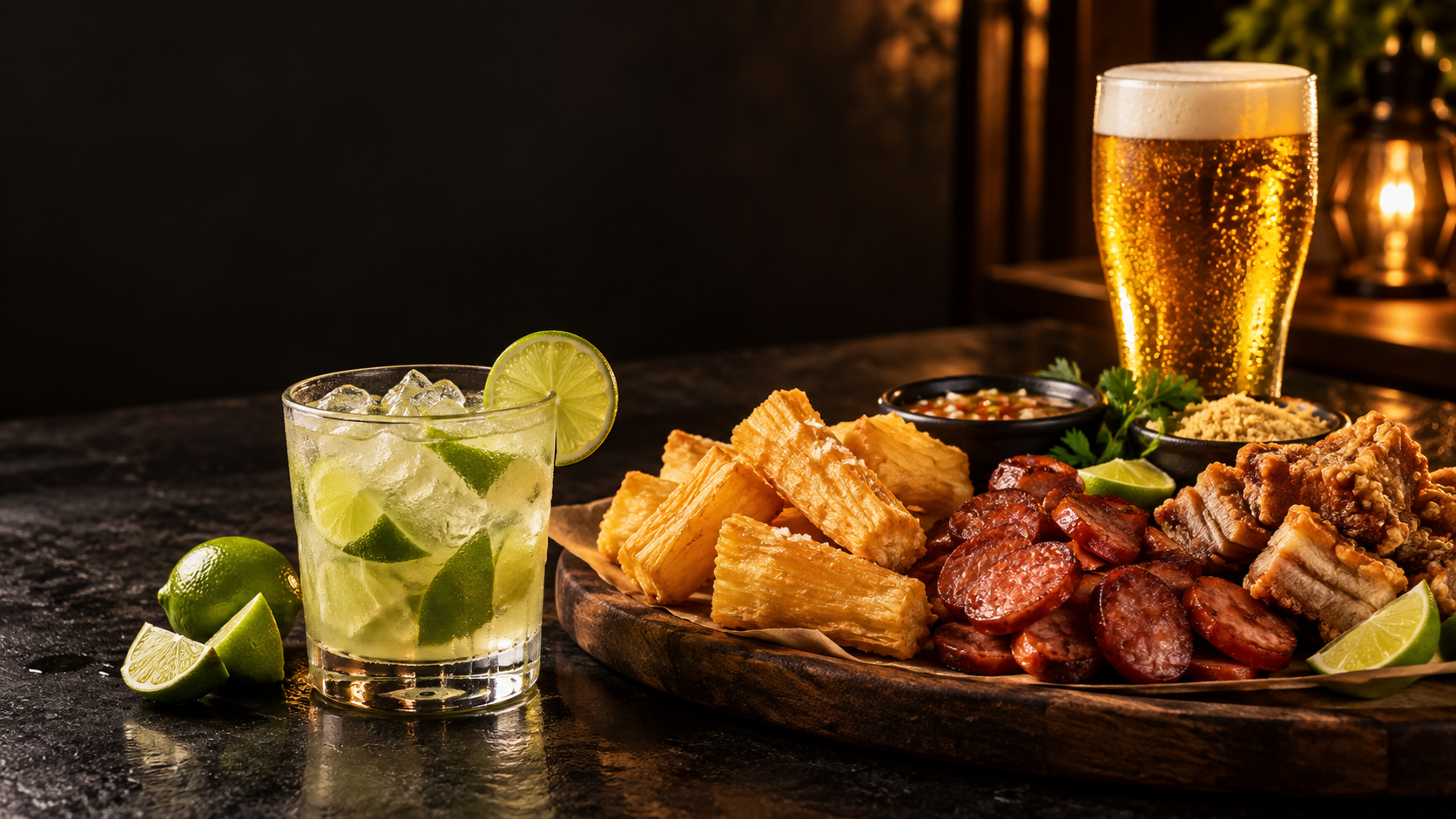 Caipirinha, cerveja e petiscos do Point 021